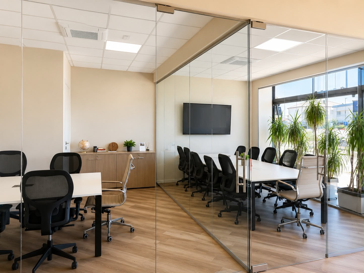 Parete con logo Panorama Immobiliare